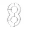 Pastry Chef's Boutique PCB2369S-8 Stainless Steel Heavy Duty Jumbo Number Cutters - 8 Number - 32 x 18 cm Specialty Cookie Cu...