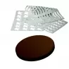 Martellato CHASIL 17 Chocolate Rubber Chablons Mat - Round Circles - Ø 36 mm - 1.5mm - 36 Indents Chocolate Chablons Mats