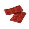 Silikomart SF012 10930 Silikomart Large Savarins Silicone Mold - Ø72mm - 157mm x 230mm x 23mm H - 6 Cavity - 62mL Non-Stick S...
