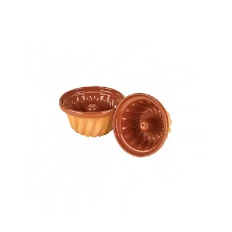 Pastry Chef's Boutique 9630 Small Earthenware Kugelhopf Mold - Ø 9 cm Kugelhopf Mold Pastry Chef's Boutique 9630 Small Earthenware Kugelhopf Mold - Ø 9 cm Kugelhopf Mold