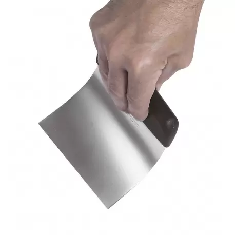 Stainless Steel Scraper 3 3/4'' x 4 3/4'' - Flexible Straight Blade