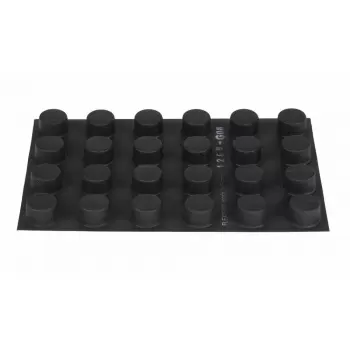Sasa Demarle Flexipan Origine - Cylinders - Ø 2.5'' (63 mm) - Depth 1.37'' (35 mm) - 18''x 26'' (400 x 600 mm) - 24 indents