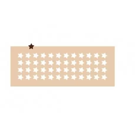 CI2st Rubber Chocolate chablons - Small Stars - 2 cm - 0.78'' - 48 Indents Chocolate Chablons Mats CI2st Rubber Chocolate chablons - Small Stars - 2 cm - 0.78'' - 48 Indents Chocolate Chablons Mats