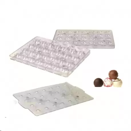 Martellato 20-3D2001 3D Polycarbonate Magnetic Chocolate Sphere Chocolate Truffle Mold - Ø26 mm - 28pcs - 8gr Sphere & Domes ... Martellato 20-3D2001 3D Polycarbonate Magnetic Chocolate Sphere Chocolate Truffle Mold - Ø26 mm - 28pcs - 8gr Sphere & Domes ...