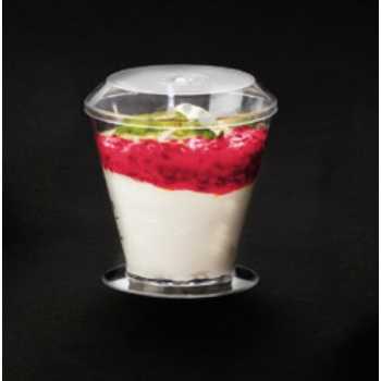 Small Disposable Verrine Glasses - 5.1 oz. -3'' x 3'' x 2.8'' - 100pcs