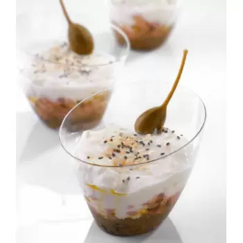 Martellato PMOCO012 Clear Vela Plastic Mini Verrine Cups - 73 x 81 x 67 mm - Cap. 140 ml - 100pcs Plastic Mini Cups and Bowls