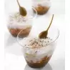 Martellato PMOCO012 Clear Vela Plastic Mini Verrine Cups - 73 x 81 x 67 mm - Cap. 140 ml - 100pcs Plastic Mini Cups and Bowls