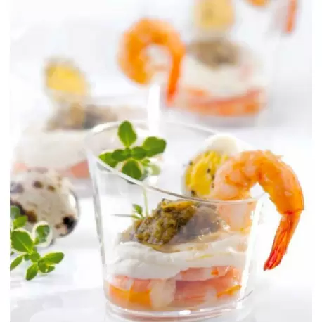 Martellato PMOCO010 Clear Greek Oval Plastic Verrine Cups - Ø 92 x 75 mm - Cap. 190 ml - 100pcs Plastic Mini Cups and Bowls Martellato PMOCO010 Clear Greek Oval Plastic Verrine Cups - Ø 92 x 75 mm - Cap. 190 ml - 100pcs Plastic Mini Cups and Bowls