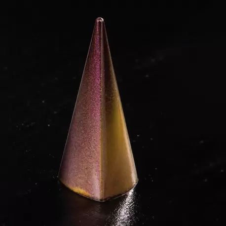 Polycarbonate Tall Triangular Pyramid Chocolate Mold - 25 x 26 x 55 mm - 11 gr - 28 Cavity - 275 x 175 mm Polycarbonate Tall Triangular Pyramid Chocolate Mold - 25 x 26 x 55 mm - 11 gr - 28 Cavity - 275 x 175 mm