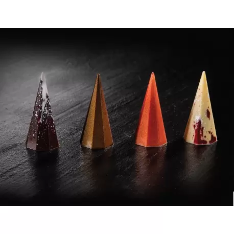 Martellato MA4006 Polycarbonate Tall Octogonal Pyramid Chocolate Mold - 25 x 25 x 55 mm - 11 gr - 28 Cavity - 275 x 175 mm Sn... Martellato MA4006 Polycarbonate Tall Octogonal Pyramid Chocolate Mold - 25 x 25 x 55 mm - 11 gr - 28 Cavity - 275 x 175 mm Sn...