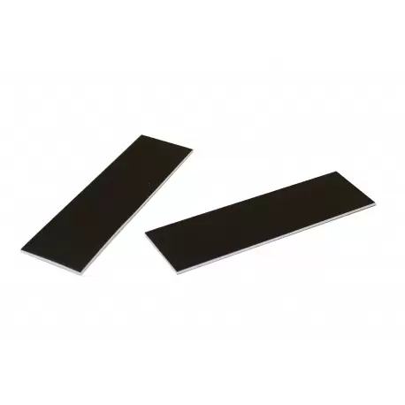 Pastry Chef's Boutique PIBS137BL Deluxe Matte Black Rectangular Monoportion Pastry Cake Tray - 16 x 5 cm - Black - 200 pcs Mo... Pastry Chef's Boutique PIBS137BL Deluxe Matte Black Rectangular Monoportion Pastry Cake Tray - 16 x 5 cm - Black - 200 pcs Mo...