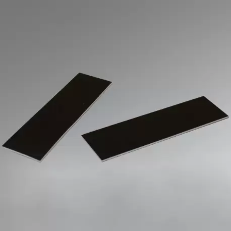 Pastry Chef's Boutique PIBS137BL Deluxe Matte Black Rectangular Monoportion Pastry Cake Tray - 16 x 5 cm - Black - 200 pcs Mo... Pastry Chef's Boutique PIBS137BL Deluxe Matte Black Rectangular Monoportion Pastry Cake Tray - 16 x 5 cm - Black - 200 pcs Mo...
