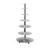 Martellato METAL 7 Aluminum Multi Level Wedding Cake Stand Display - 7 Levels Cakes - Ø 16 - 20 - 26 - 32 - 40 - 45 - 50 cm W...