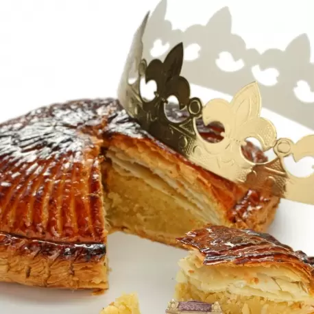Gold Cardboard Galette King Cake Crown - Pack of 100
