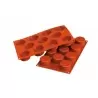 Silikomart SF204 Silikomart Silicone Molds Cylinders Molds - Ø50mm - 200mm x 27mm x 27mm H - 11 Cavity - 55mL Non-Stick Silic...