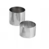 Stainless Steel Round Individual Pastry Ring - Ø 5 cm x 5 cm - Set of 6