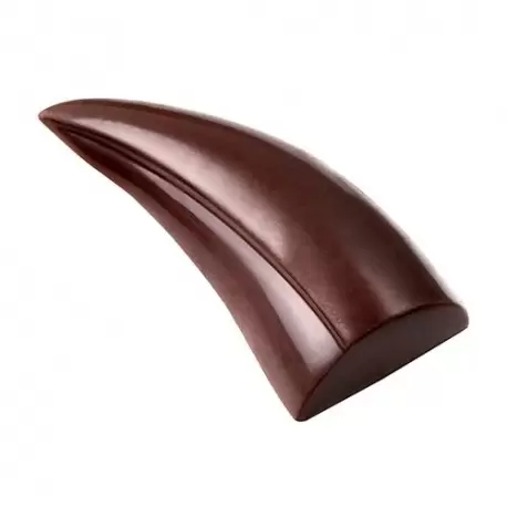 Chocolate World CW1829 Polycarbonate Horn by Marijn Coertjens Chocolate Mold - 47 x 21 x 10.5 mm - 6.5gr - 2x8 Cavity - 275x1... Chocolate World CW1829 Polycarbonate Horn by Marijn Coertjens Chocolate Mold - 47 x 21 x 10.5 mm - 6.5gr - 2x8 Cavity - 275x1...