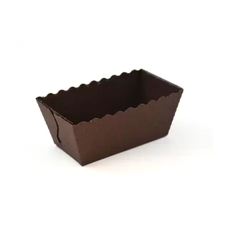 Pastry Chef's Boutique M17982-25 Easy Bake Brown Individual Mini Cakes 80 x 40 x 40 mm - Pack of 25 Cake and Loaf Paper Pans Pastry Chef's Boutique M17982-25 Easy Bake Brown Individual Mini Cakes 80 x 40 x 40 mm - Pack of 25 Cake and Loaf Paper Pans