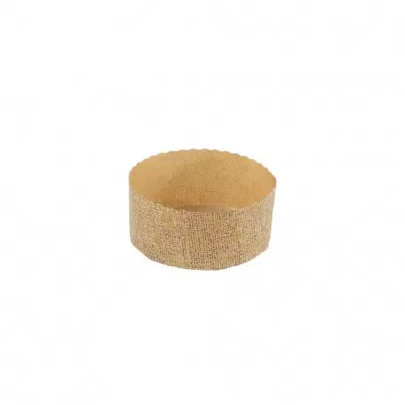Novacart P90-40 Low Panettone Paper Baking Cups - 3-1/2" x 1-5/8" - 50 pcs Freestanding Baking Cups Novacart P90-40 Low Panettone Paper Baking Cups - 3-1/2" x 1-5/8" - 50 pcs Freestanding Baking Cups