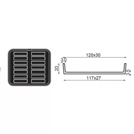 PAVONI Cookmatic Long Rectangular Finger Shell Plates - 120 x 30 x 20 mm - 14 Cavity PAVONI Cookmatic Long Rectangular Finger Shell Plates - 120 x 30 x 20 mm - 14 Cavity