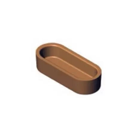 PAVONI Cookmatic Small Oval Finger Eclair Shell Plates - 66 x 26 x 15 mm - 24 Cavity PAVONI Cookmatic Small Oval Finger Eclair Shell Plates - 66 x 26 x 15 mm - 24 Cavity
