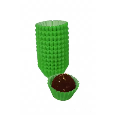 Pastry Chef's Boutique PCB2618 Glassine Chocolate Candy Cups No.4 - 1''x3/4'' - Green - 1000pcs Chocolate and Candy Wrapping Pastry Chef's Boutique PCB2618 Glassine Chocolate Candy Cups No.4 - 1''x3/4'' - Green - 1000pcs Chocolate and Candy Wrapping