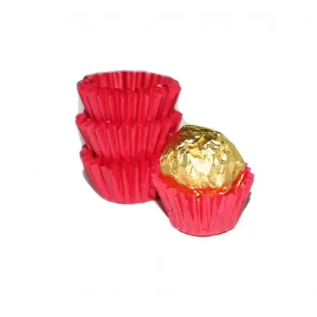 Pastry Chef's Boutique PCB2631 Glassine Chocolate Candy Cups No.3 - 0.8''x 0.6'' - Red - 1000 pcs Chocolate and Candy Wrapping Pastry Chef's Boutique PCB2631 Glassine Chocolate Candy Cups No.3 - 0.8''x 0.6'' - Red - 1000 pcs Chocolate and Candy Wrapping