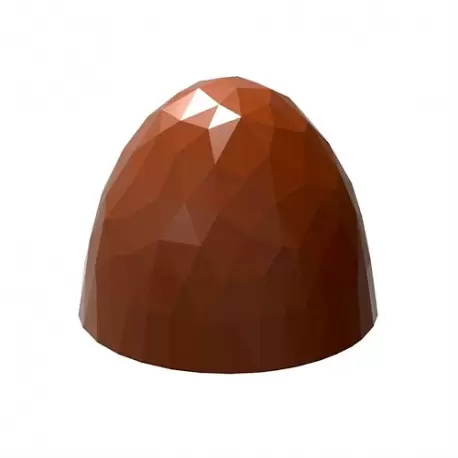 Chocolate World CW1923 Polycarbonate Origami Faceted Dome / Bullet Chocolate Mold- 26.5 x 26.5 x 22 mm - 9.5gr - 3x8 Cavity -... Chocolate World CW1923 Polycarbonate Origami Faceted Dome / Bullet Chocolate Mold- 26.5 x 26.5 x 22 mm - 9.5gr - 3x8 Cavity -...
