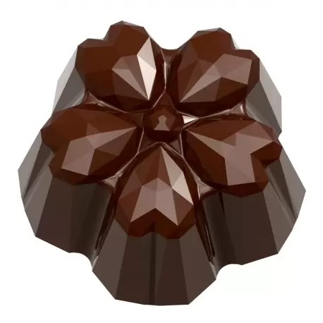 Polycarbonate Sakura Origami by Kohei Ogata Chocolate Mold - 31 x 30 x 15 mm - 9.5gr - 3x7 Cavity - 275x135x24mm Polycarbonate Sakura Origami by Kohei Ogata Chocolate Mold - 31 x 30 x 15 mm - 9.5gr - 3x7 Cavity - 275x135x24mm