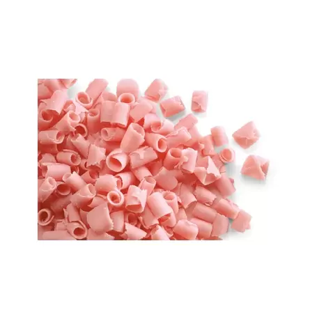 Belgian Chocolate Curls - Blossom Curls Pink- 12oz