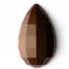 Polycarbonate Chocolate Mold Diamond EGG - Ø123 - Height: 200 mm - 240 gr - 2 cav - 360x195x80 mm - Chocolat Form