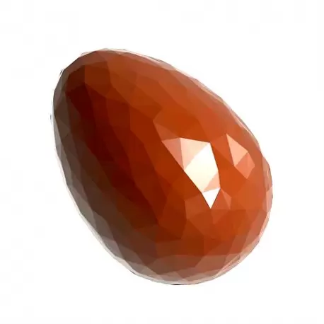 Polycarbonate Origami Faceted Egg Chocolate Mold - 29 x 21 x 10 mm - 4gr - 5x7 Cavity - Double Mold - 275x135x24mm Polycarbonate Origami Faceted Egg Chocolate Mold - 29 x 21 x 10 mm - 4gr - 5x7 Cavity - Double Mold - 275x135x24mm