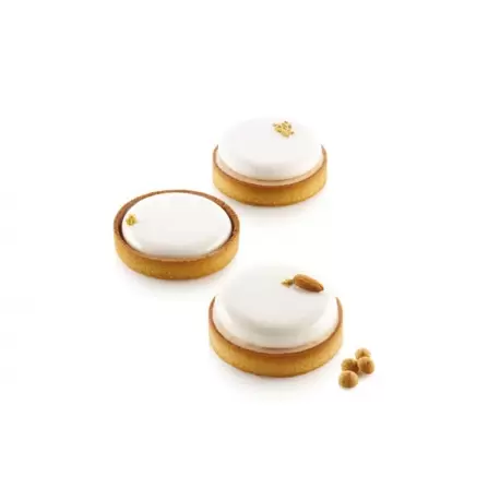 Silikomart Professional KIT TARTE RING Ø100 cm - Ø 100 x 20 mm - 4 Cavity - 80 ml Silikomart Professional KIT TARTE RING Ø100 cm - Ø 100 x 20 mm - 4 Cavity - 80 ml
