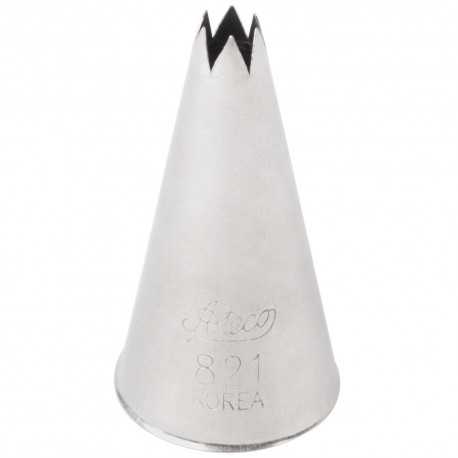 Ateco 821 Ateco 821 - Open Star Pastry Tip .19'' Opening Diameter- Stainless Steel Open Star Pastry Tips Ateco 821 Ateco 821 - Open Star Pastry Tip .19'' Opening Diameter- Stainless Steel Open Star Pastry Tips