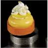 Pavoni XF7020 Microperforated Stainless Steel Round Tart Rings Height: 3/4'' Diam: 2.8'' Finger & Individual Tart Rings