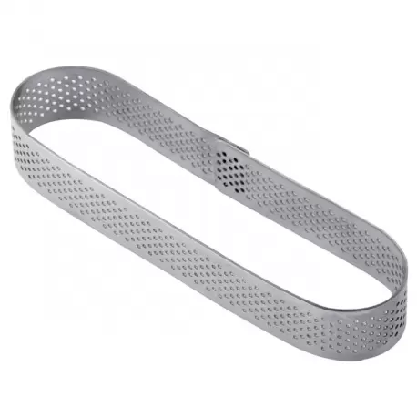 Pavoni XF15 Microperforated Stainless Steel Rectangular Oval FingerTart Rings Height: 3/4'' - 78 x 36.5 x 20 mm Finger & Indi... Pavoni XF15 Microperforated Stainless Steel Rectangular Oval FingerTart Rings Height: 3/4'' - 78 x 36.5 x 20 mm Finger & Indi...