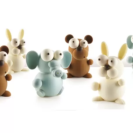 Silikomart 70.102.99.0065 Silikomart Thermoformed KIT BUNNY Rabbit Chocolate Mold by Raúl Bernal - 140 x 150 x 256 mm Thermof... Silikomart 70.102.99.0065 Silikomart Thermoformed KIT BUNNY Rabbit Chocolate Mold by Raúl Bernal - 140 x 150 x 256 mm Thermof...