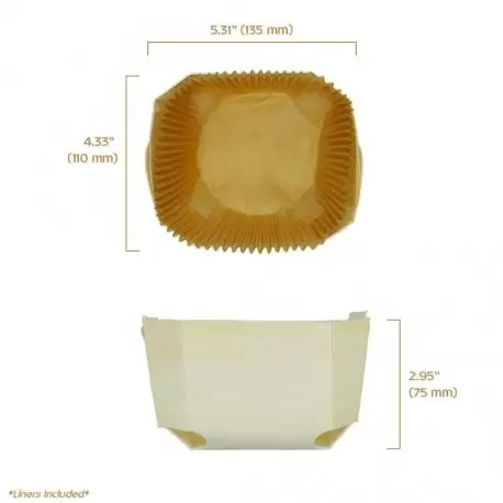 Panibois COMTEB Panibois COMTE Wooden Baking Mold - 5.38" x 4.38" x 2.88" (Bulk 160pcs) Wooden Cake Molds Panibois COMTEB Panibois COMTE Wooden Baking Mold - 5.38" x 4.38" x 2.88" (Bulk 160pcs) Wooden Cake Molds