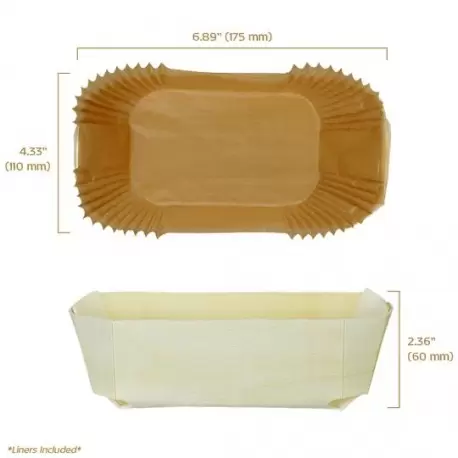 Panibois DUCB Panibois DUC Wooden Baking Mold - 6.88" x 4.38" x 2.38" (Bulk 100pcs) Wooden Cake Molds Panibois DUCB Panibois DUC Wooden Baking Mold - 6.88" x 4.38" x 2.38" (Bulk 100pcs) Wooden Cake Molds