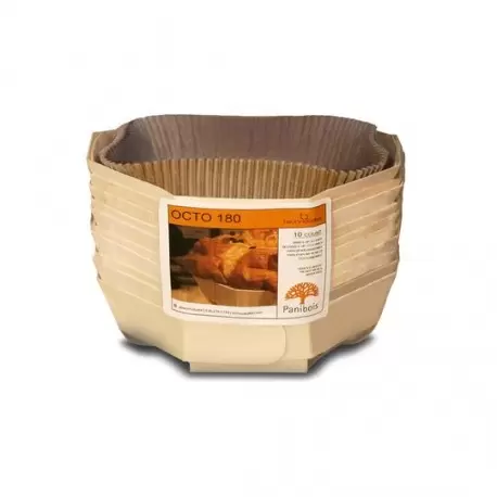 Panibois OCTO180B Panibois OCTORON 180 Wooden Baking mold - 7.38" Dia x 2" H (Bulk 120pcs) Wooden Cake Molds Panibois OCTO180B Panibois OCTORON 180 Wooden Baking mold - 7.38" Dia x 2" H (Bulk 120pcs) Wooden Cake Molds
