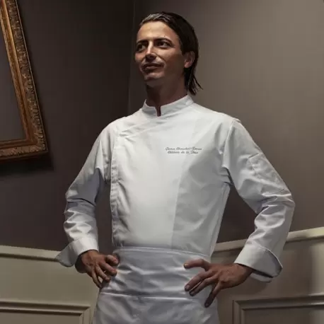 Clement Design CDM-FBW Men's FIRENZE Chef's Jacket - Long or Short Sleeves (Black or White) Chef Coats & Jackets Clement Design CDM-FBW Men's FIRENZE Chef's Jacket - Long or Short Sleeves (Black or White) Chef Coats & Jackets