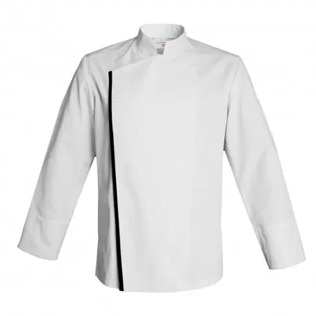 Clement Design CDM-FBW Men's FIRENZE Chef's Jacket - Long or Short Sleeves (Black or White) Chef Coats & Jackets Clement Design CDM-FBW Men's FIRENZE Chef's Jacket - Long or Short Sleeves (Black or White) Chef Coats & Jackets
