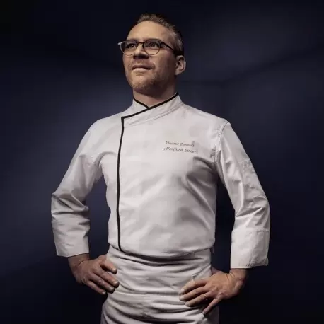 Clement Design CDM-MAW Men's MADISON Chef's Jacket -Long or Short Sleeve (White) Chef Coats & Jackets Clement Design CDM-MAW Men's MADISON Chef's Jacket -Long or Short Sleeve (White) Chef Coats & Jackets