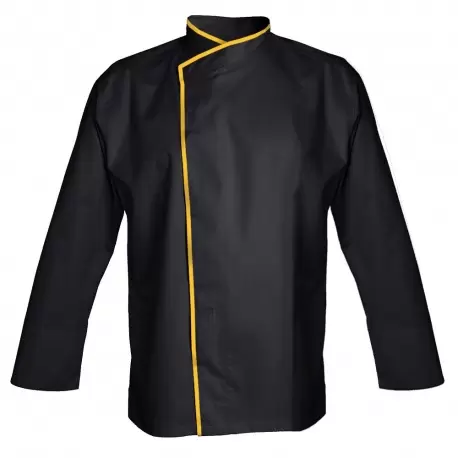 Clement Design CDM-MUB Men's MURANO Chef's Jacket - Long or Short Sleeve (Black) Chef Coats & Jackets Clement Design CDM-MUB Men's MURANO Chef's Jacket - Long or Short Sleeve (Black) Chef Coats & Jackets