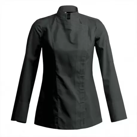 Clement Design CDW-SBW Women's SIENNE Chef's Jacket -Long or Short Sleeve (Black or White) Chef Coats & Jackets Clement Design CDW-SBW Women's SIENNE Chef's Jacket -Long or Short Sleeve (Black or White) Chef Coats & Jackets