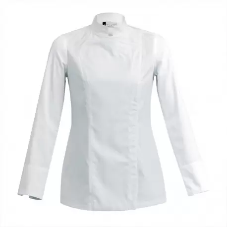 Clement Design CDW-SBW Women's SIENNE Chef's Jacket -Long or Short Sleeve (Black or White) Chef Coats & Jackets Clement Design CDW-SBW Women's SIENNE Chef's Jacket -Long or Short Sleeve (Black or White) Chef Coats & Jackets