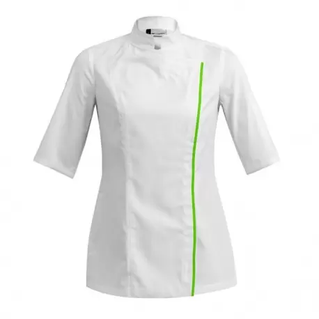 Clement Design CDW-SBW Women's SIENNE Chef's Jacket -Long or Short Sleeve (Black or White) Chef Coats & Jackets Clement Design CDW-SBW Women's SIENNE Chef's Jacket -Long or Short Sleeve (Black or White) Chef Coats & Jackets