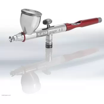 SATAgraph 4 B AirBrush by SATA - Stainless Steel Spray Gun for cocoa butter and chocolate decor