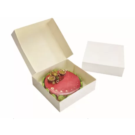 Pastry Chef's Boutique 15207 White Cardboard Pastry King Cake Cake Tarts and Galettes Boxes - 35 x 35 x 5 cm - Pack of 25 Pas... Pastry Chef's Boutique 15207 White Cardboard Pastry King Cake Cake Tarts and Galettes Boxes - 35 x 35 x 5 cm - Pack of 25 Pas...