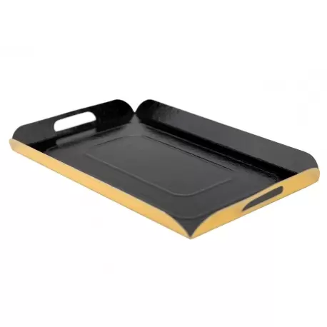 Pastry Chef's Boutique 15984 Black and Gold Folded Tray - Cardboard - 42cm x 28cm - Pack of 25 Plates and Trays Pastry Chef's Boutique 15984 Black and Gold Folded Tray - Cardboard - 42cm x 28cm - Pack of 25 Plates and Trays